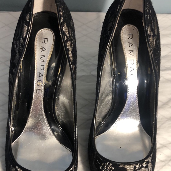 Rampage open toe lace heels - Picture 3 of 8